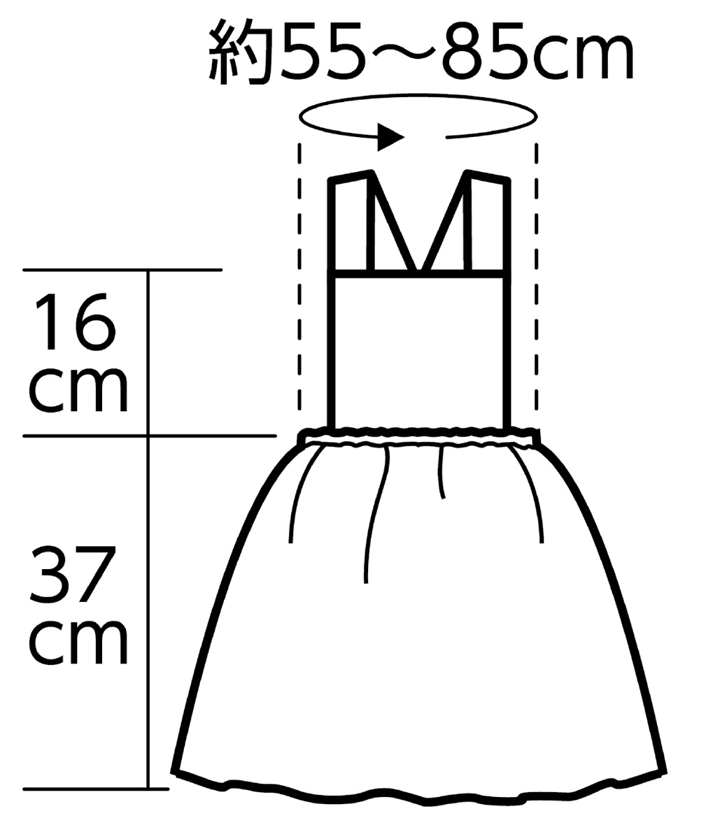 不織布エプロンフリル