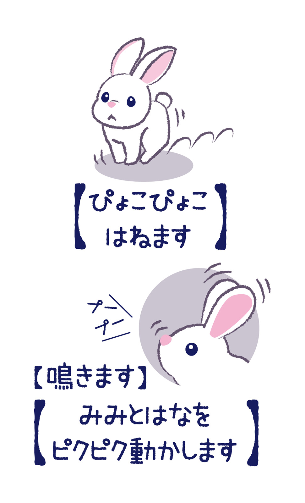 ぴょこぴょこはねるよフワフワうさちゃん