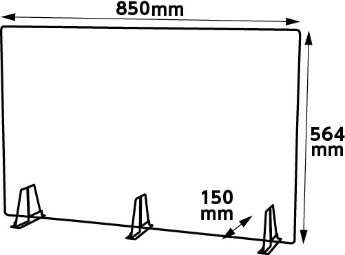 飛沫防止パネルパーテーションセット 特大
